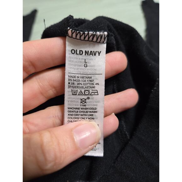 Old navy large women's black capris leggings - Picture 5 of 9